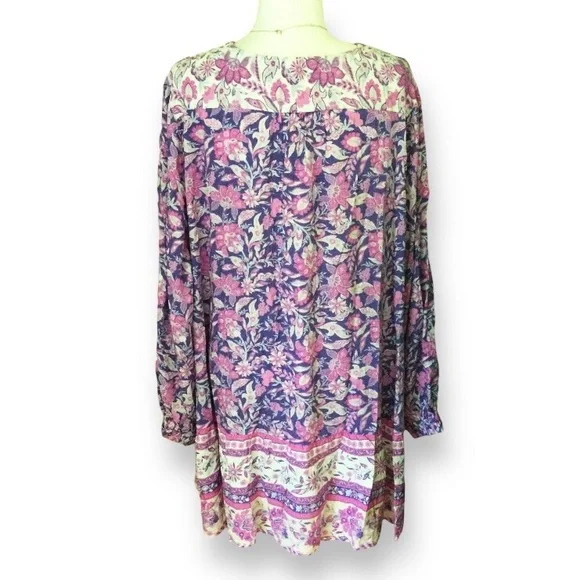 AVEOLOGY Boho Paisley Tunic Dress or Tunic Top – Plus 3X/4X – NWT - Picture 7 of 13